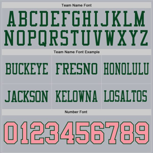 Custom Gray Medium Pink-Green Authentic Football Jersey