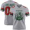 Gray1139-1 Custom Gray Red-Green Authentic Football Jersey