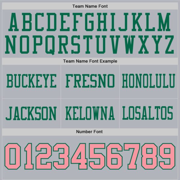 Custom Gray Medium Pink-Kelly Green Authentic Football Jersey