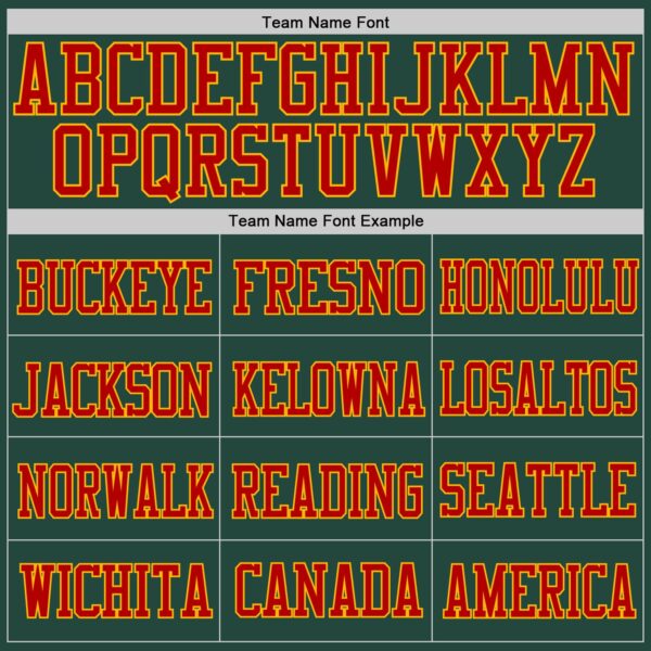 Custom Green Red-Gold Mesh Authentic Football Jersey