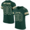 Green0075 Custom Green Green-Cream Mesh Authentic Football Jersey