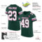 Green0077-1 Custom Green White-Pink Mesh Authentic Football Jersey