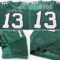 Green0175-4 Custom Green Cream-Black Mesh Authentic Football Jersey