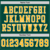 Custom Green Gold-White Mesh Authentic Football Jersey