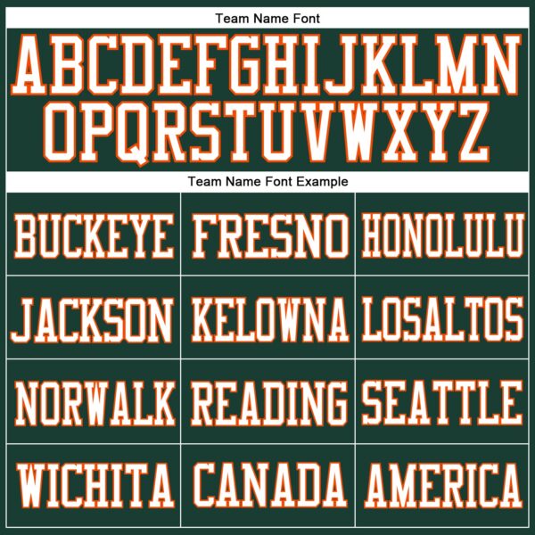 Custom Green White-Orange Mesh Authentic Football Jersey