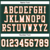 Custom Green White-Orange Mesh Authentic Football Jersey