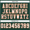 Custom Green White-Orange Mesh Authentic Football Jersey