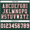 Green0225-3 Custom Green White-Red Mesh Authentic Football Jersey