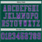 Green0231-3 Custom Green Purple-Gray Mesh Authentic Football Jersey