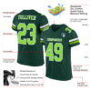 Custom Green Neon Green-White Mesh Authentic Football Jersey