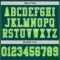 Green0234-3 Custom Green Neon Green-White Mesh Authentic Football Jersey
