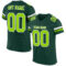 Green0234 Custom Green Neon Green-White Mesh Authentic Football Jersey