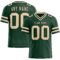Green0257 Custom Green City Cream-Black Authentic Football Jersey