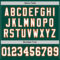 Green0325-3 Custom Green White-Orange Mesh Authentic Throwback Football Jersey