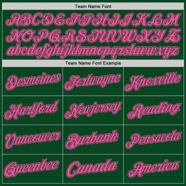 Custom Green Pink Authentic Throwback Basketball Jersey