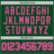 Custom Green Pink Authentic Throwback Basketball Jersey
