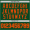 Custom Green Orange Authentic Throwback Basketball Jersey