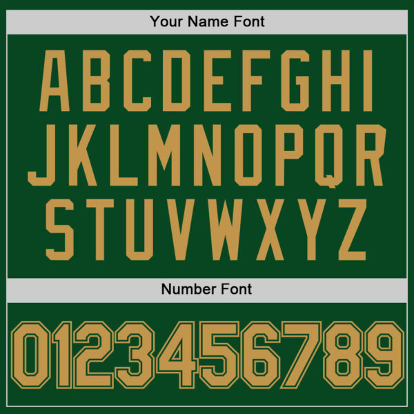 Custom Green Old Gold Authentic Throwback Basketball Jersey