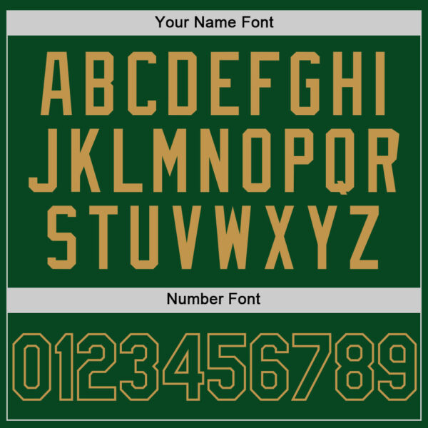 Custom Green Old Gold Authentic Throwback Basketball Jersey