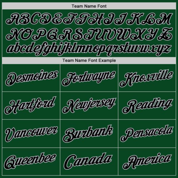 Custom Green Black-Gray Authentic Throwback Basketball Jersey