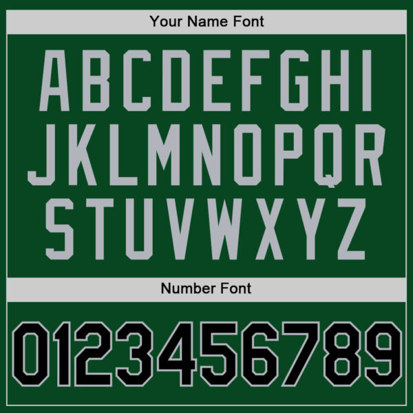 Custom Green Black-Gray Authentic Throwback Basketball Jersey