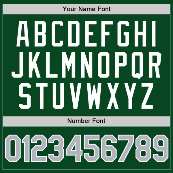 Custom Green Gray-White Authentic Throwback Basketball Jersey