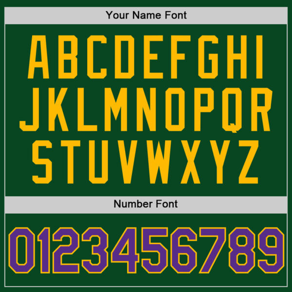 Custom Green Purple-Gold Authentic Throwback Basketball Jersey