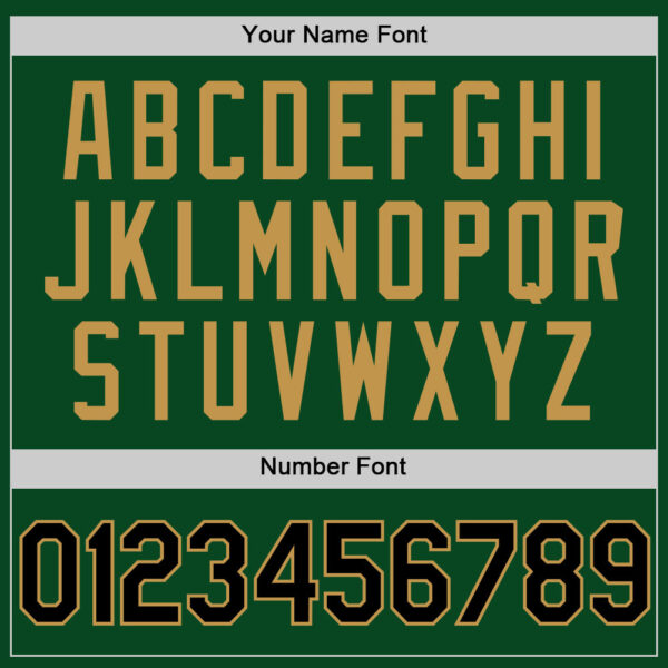 Custom Green Black-Old Gold Authentic Throwback Basketball Jersey