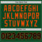 Custom Green Black-Orange Authentic Throwback Basketball Jersey