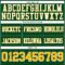 Green0434-3 Custom Green Gold-White Authentic Football Jersey