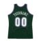 Custom Hunter Green White-Purple Authentic Throwback Basketball Jersey