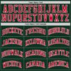 Custom Hunter Green Red-White Authentic Throwback Basketball Jersey
