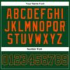 Custom Hunter Green Green-Orange Authentic Throwback Basketball Jersey