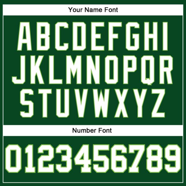 Custom Hunter Green White-Neon Green Authentic Throwback Basketball Jersey