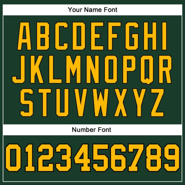 Custom Hunter Green Gold-Black Authentic Throwback Basketball Jersey