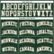 Custom Hunter Green White-Old Gold Authentic Throwback Basketball Jersey