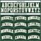 Custom Hunter Green White Cream-Black Authentic Throwback Basketball Jersey