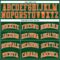 Custom Hunter Green White Pinstripe Orange Authentic Basketball Jersey