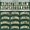Custom Hunter Green White Old Gold-Black Authentic Throwback Basketball Jersey