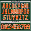 Custom Hunter Green Orange-White Authentic Throwback Basketball Jersey
