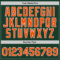 Custom Hunter Green Orange-White Authentic Throwback Basketball Jersey