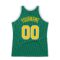 Custom Kelly Green Gold-White Authentic Throwback Basketball Jersey