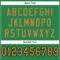 KellyGreen0133-3 Custom Grass Green Old Gold-Black Mesh Authentic Football Jersey