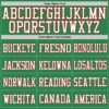 Custom Grass Green White-Red Mesh Authentic Football Jersey