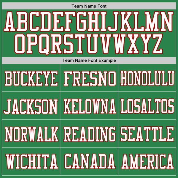 Custom Grass Green White-Red Mesh Authentic Football Jersey