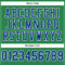 KellyGreen0140-3 Custom Grass Green Royal-White Mesh Authentic Football Jersey