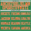 Custom Grass Green Orange-White Mesh Authentic Football Jersey
