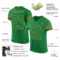 KellyGreen0178-1 Custom Grass Green Grass Green-Old Gold Mesh Authentic Football Jersey