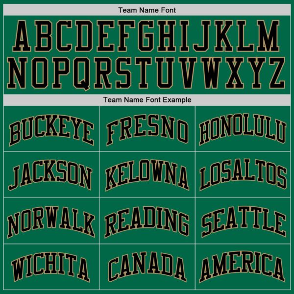 Custom Kelly Green Black-Old Gold Authentic Throwback Basketball Jersey