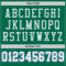 KellyGreen0261-3 Custom Grass Green White-Royal Mesh Authentic Throwback Football Jersey